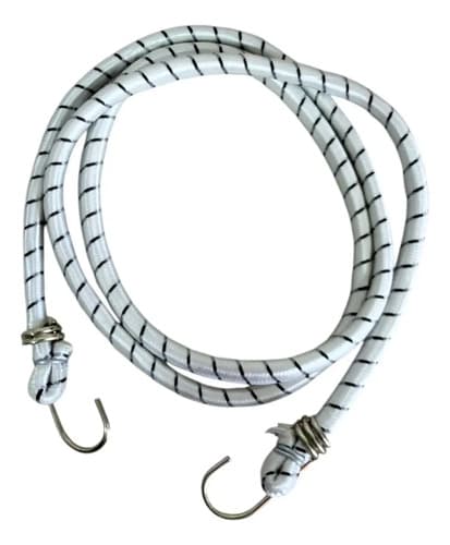 Tensor Elastico Con Ganchos 150 Cm Zunchos Cuatri Moto Auto Blanco