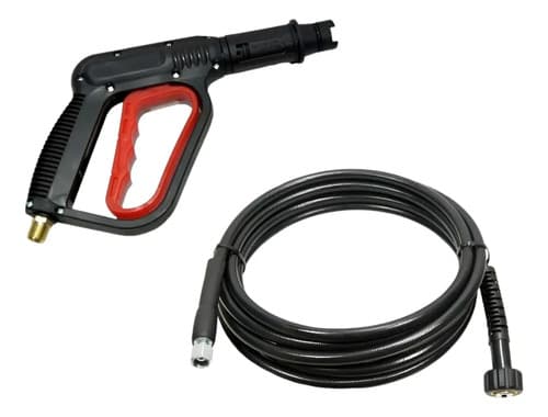 Pistola Corta + Manguera 3 Metros Hidrolavadora Universal Negro