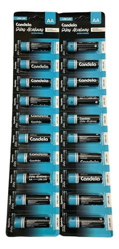 Pila Alcalina Candela Aa Pack Blister 20 Unidades 7500