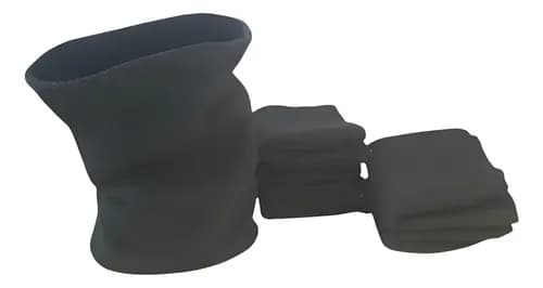 Combo 40 Unidades Cuello Gorro C/ Cordon Termico Polar . Negro