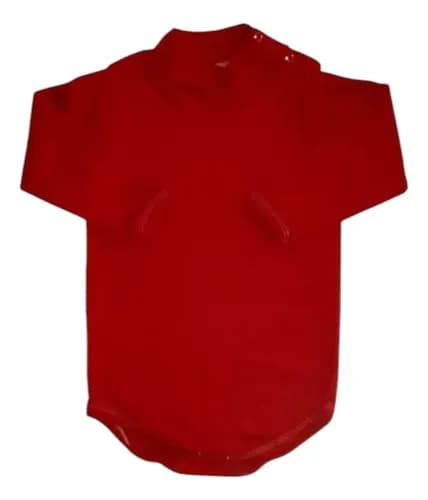 Bodys Bebe Media Polera Manga Larga 100% Algodon. Agua 0-1 M