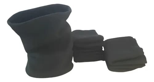 Cuello Polar Combo X 8 U. C/ Cordon Abrigo Termico Gorro Azul Marino