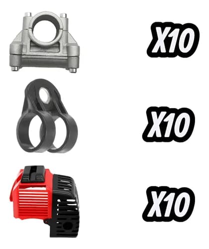 Oferta Mayorista 10 Carcasa, 10 Abrazadera Manillar, 10 Clip