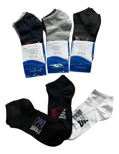 96 Soquetes Medias Unisex Docenas Talle Adultos X Mayor Agua 0-1 M