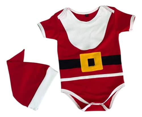Body Navideño Bebe Rojo 1-3 M