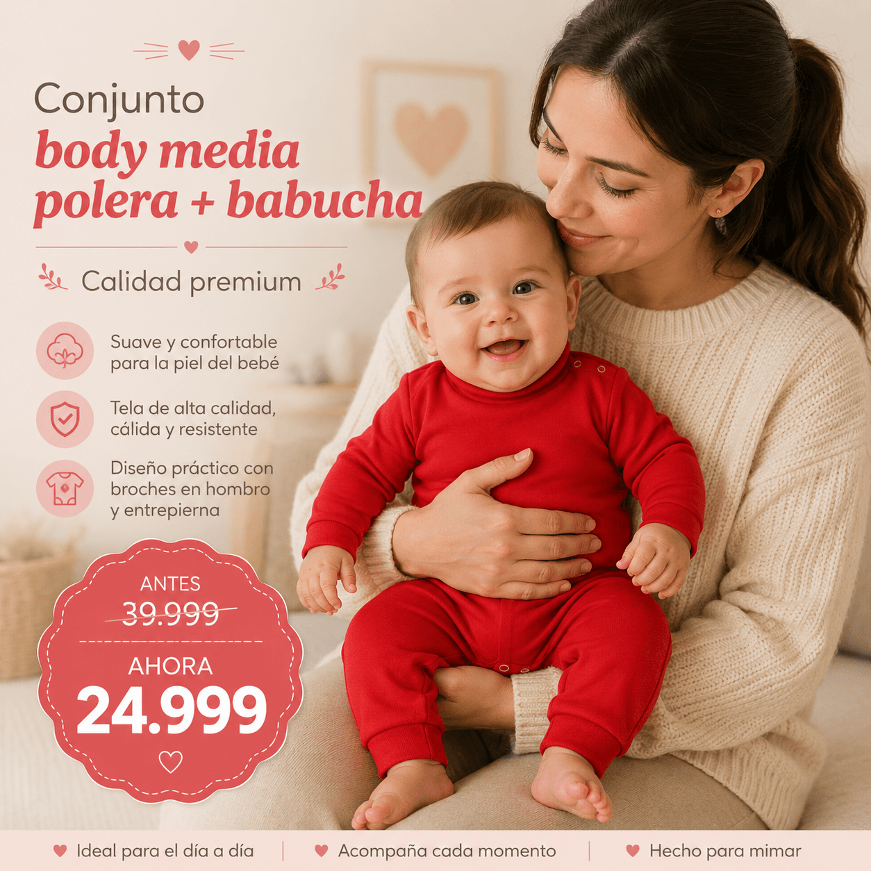 Comprar Pack Body Polera + Babucha · Suave al Tacto online — marketplace Argentina MadsJeez — Ropa para Bebés