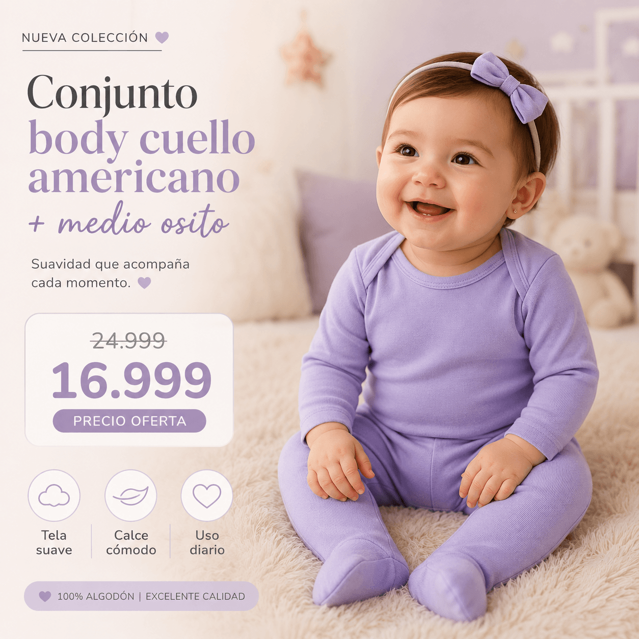Pack Body Americano + Medio Osito · Suavidad Diaria