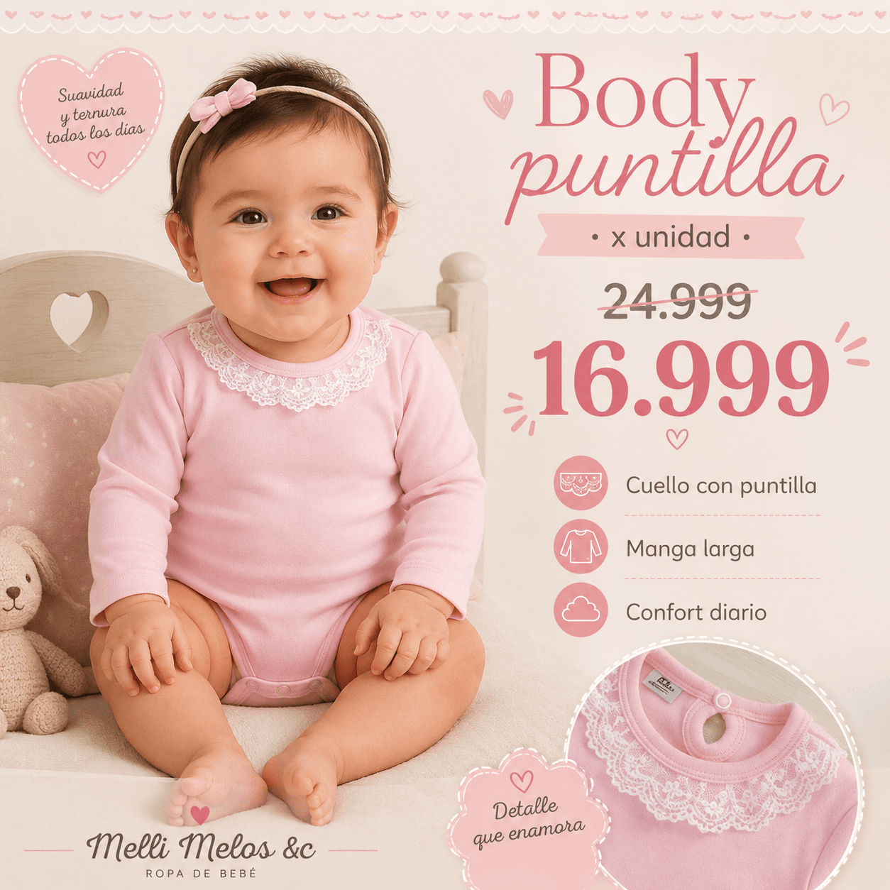 Body Bebé Puntilla · Perfecto para Cada Momento