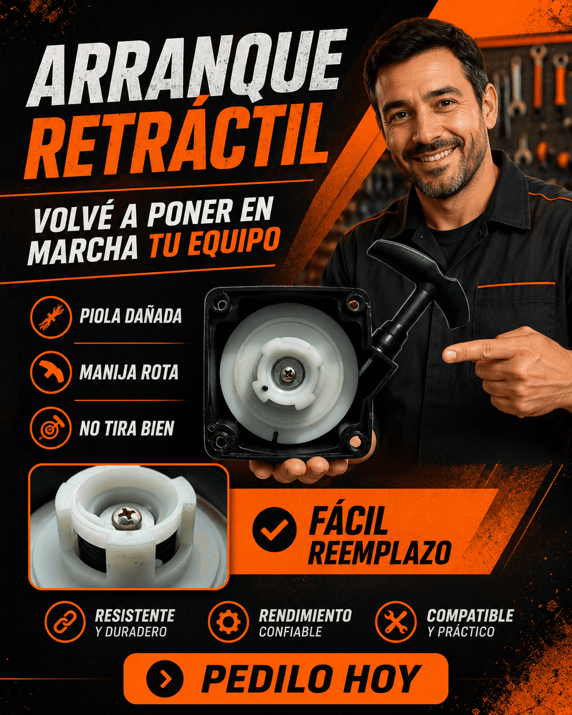Repuesto de Arranque Desmalezadora - Listo para Instalar