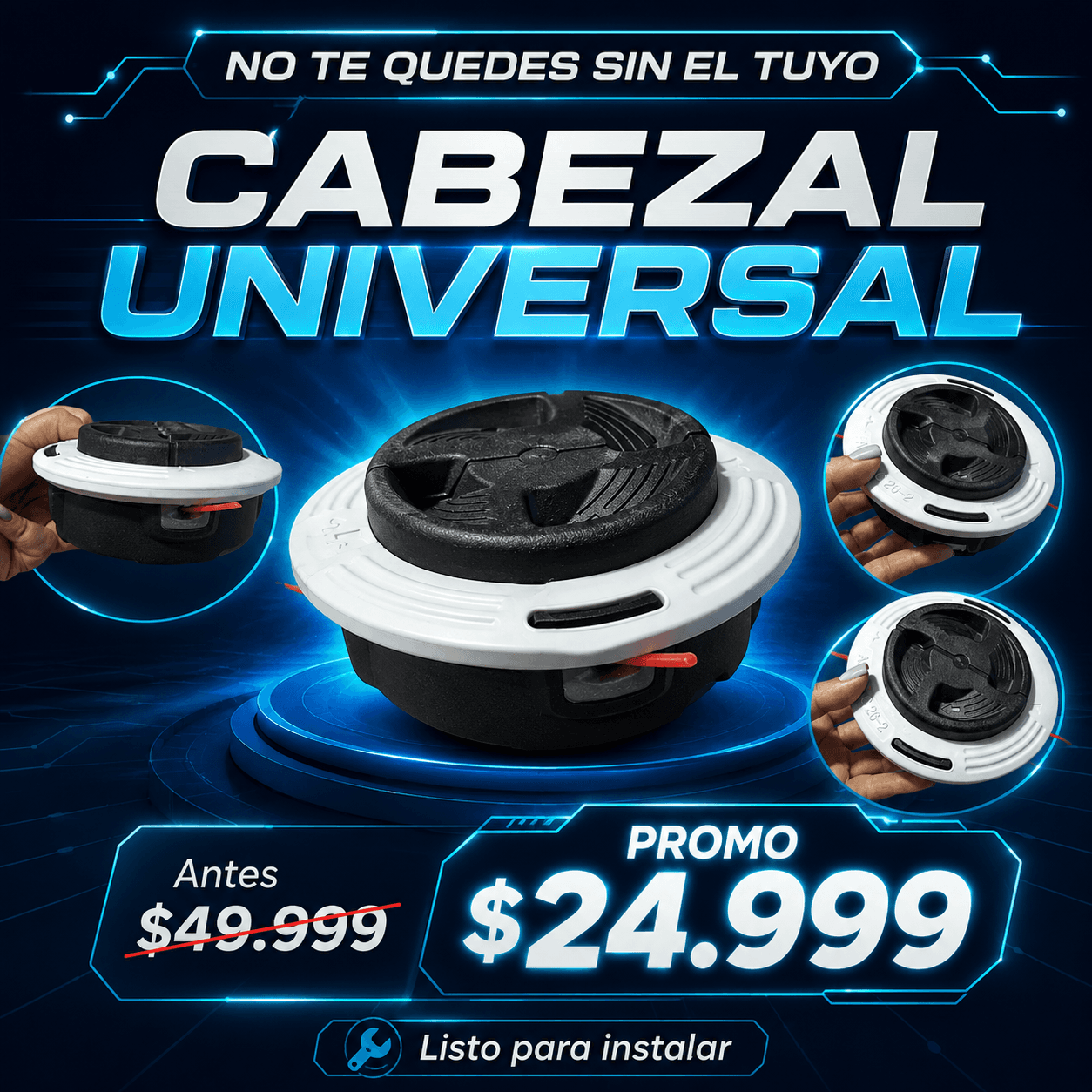 Repuesto para Desmalezadora - Cabezal Universal Premium