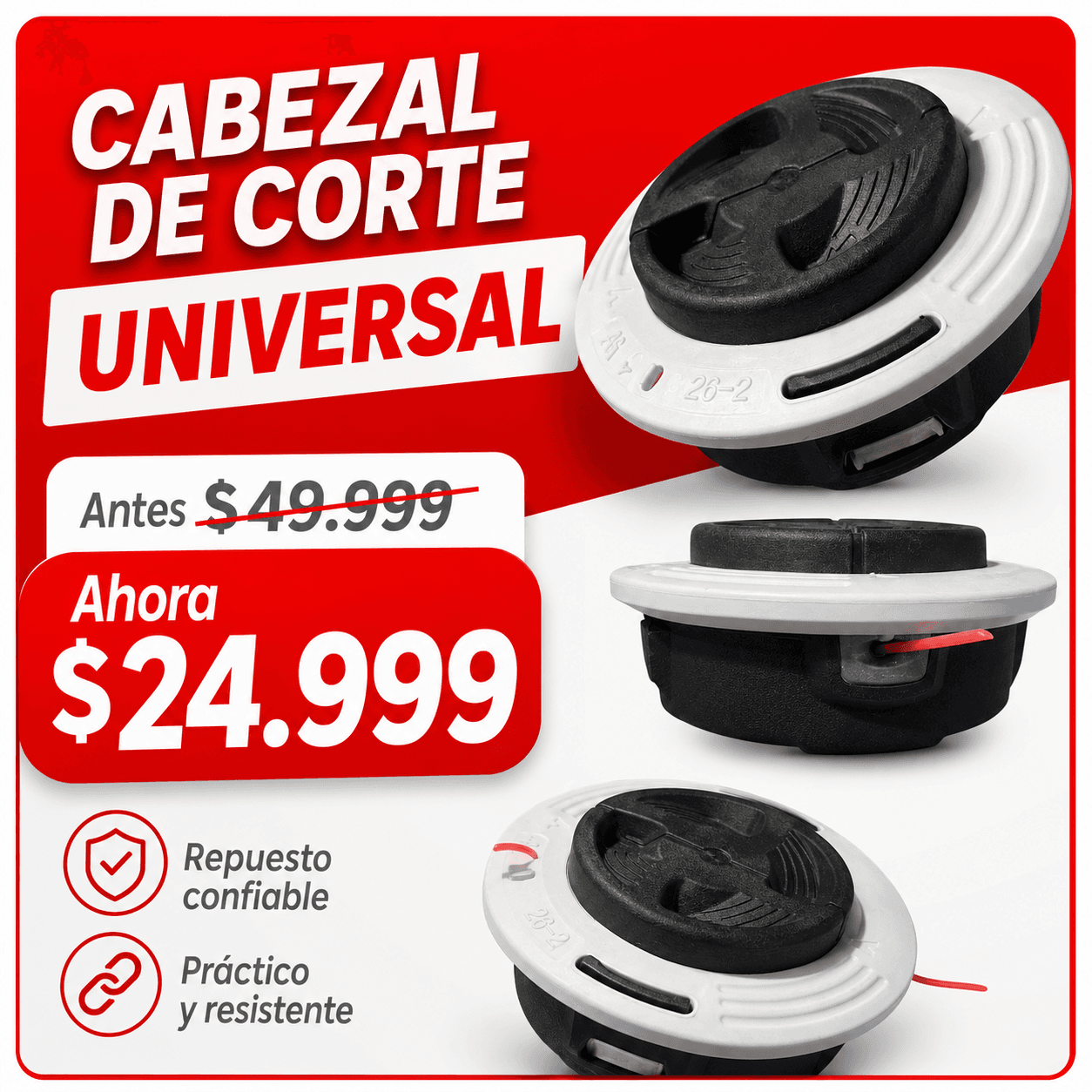 Cabezal Universal - Buen Rendimiento Compatible Universal