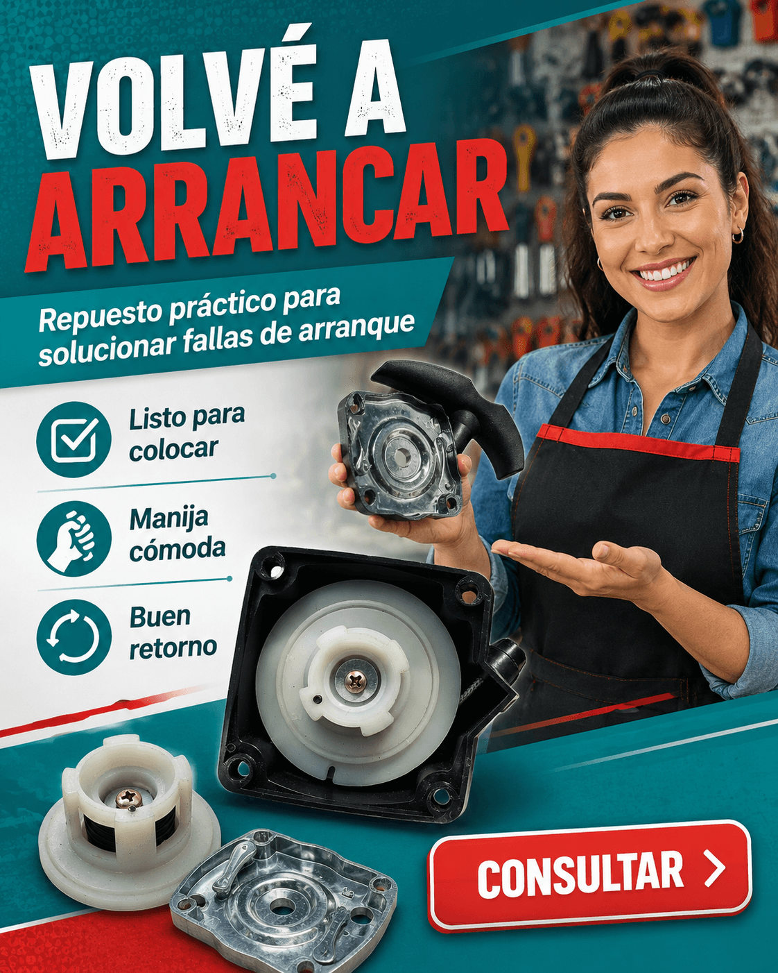 Sistema de Arranque para Desmalezadora - Tu Equipo Necesita Respuesta